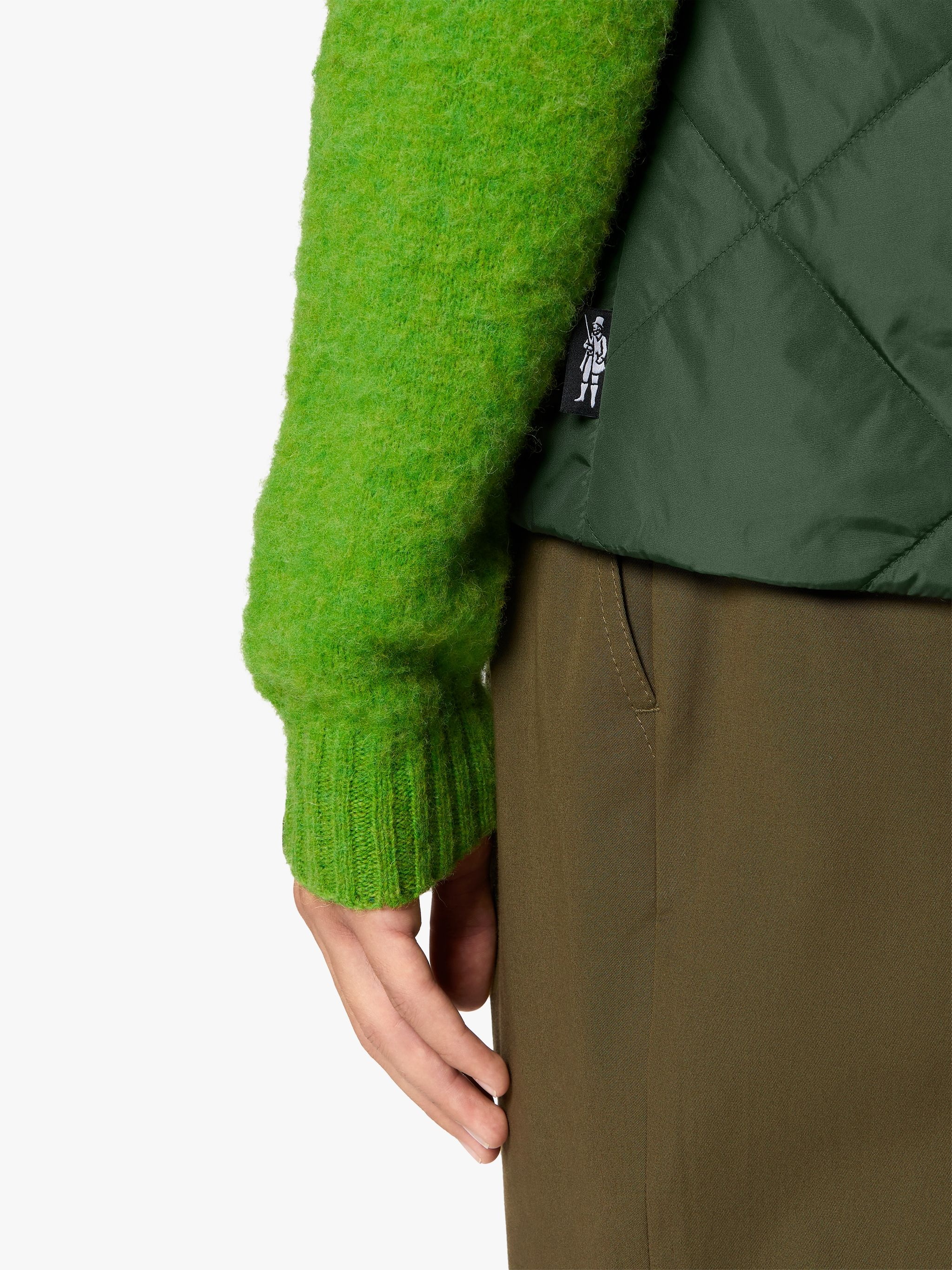 HIG GREEN QUILTED NYLON LINER VEST | GQM-204 - 6