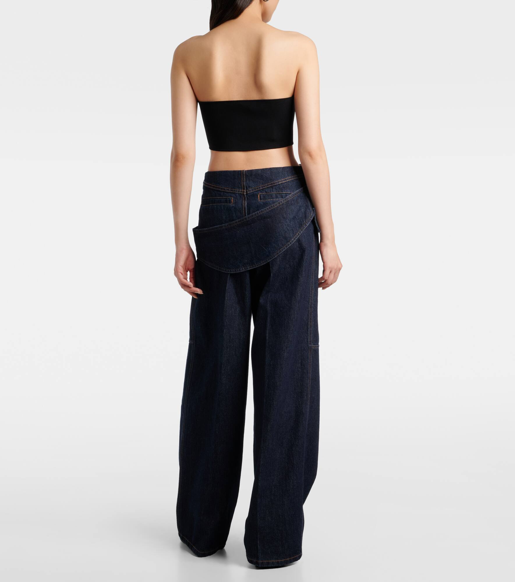 Runway low-rise wide-leg jeans - 3