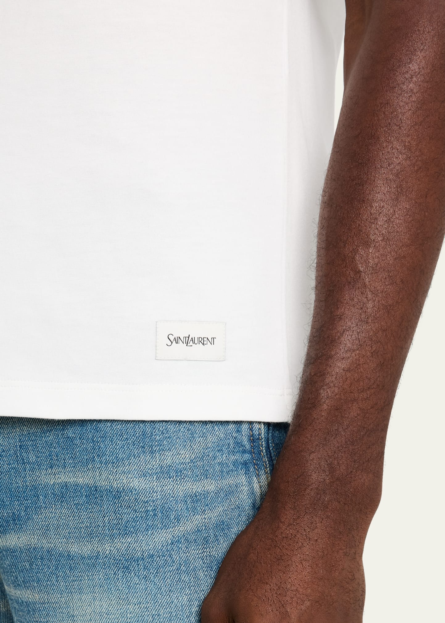Men's T-Shirt with Logo Patch - 5