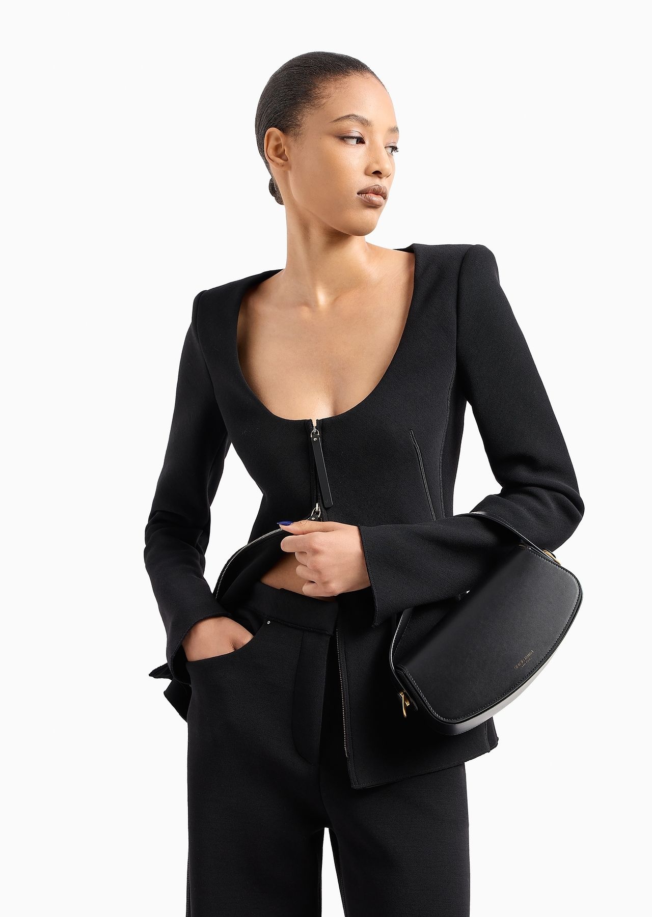 ASV single-breasted jacket in virgin wool-blend double jersey - 6