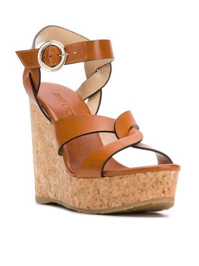 JIMMY CHOO Aleili 120 wedge sandals outlook