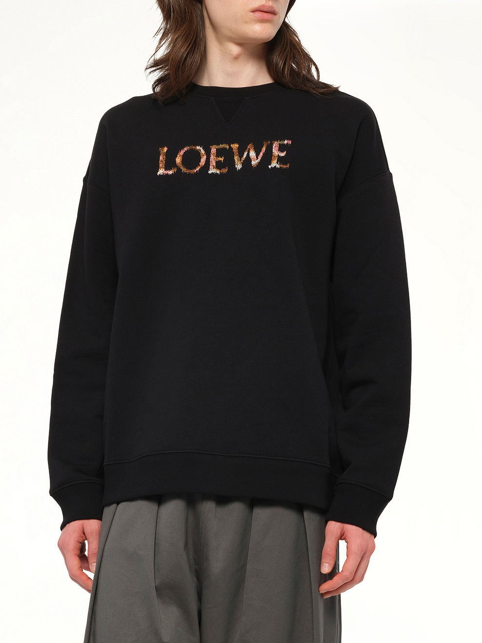 Regular Fit Sweatshirt in Black - 6