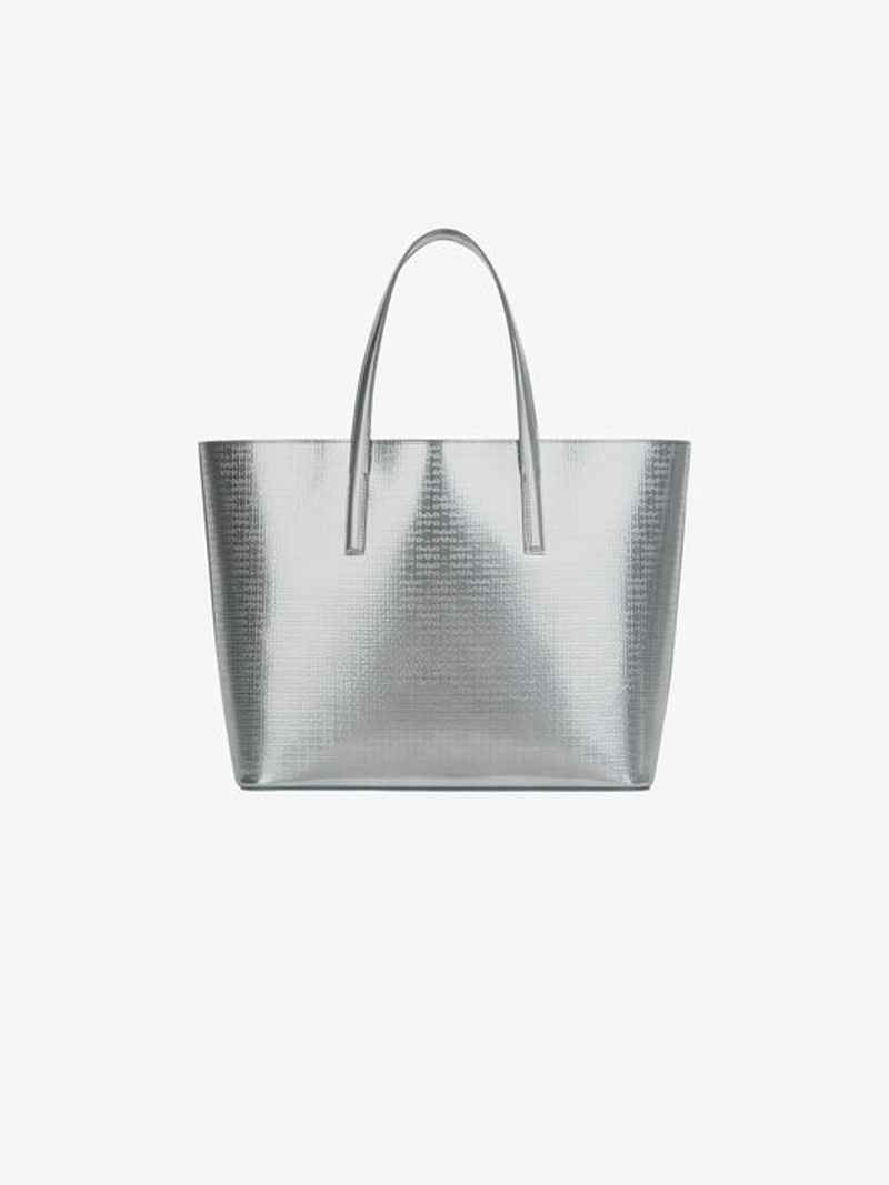 WING SHOPPING BAG IN 4G METALLIZED LEATHER 1