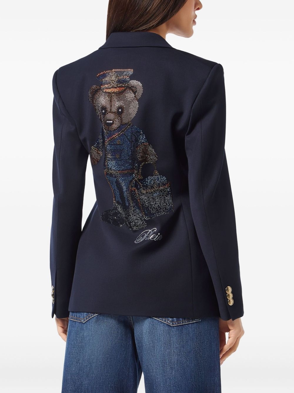 Marine double-breasted blazer - 3