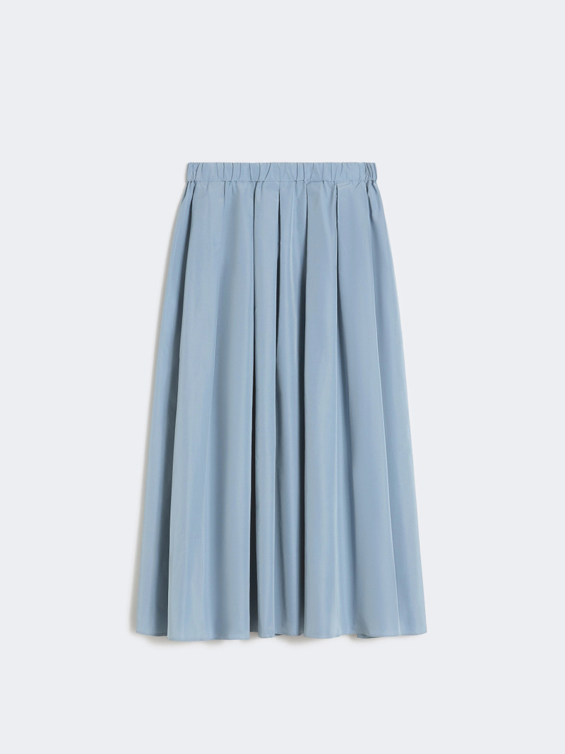 FORMICA Pleated taffeta long skirt - LIGHT BLUE 1