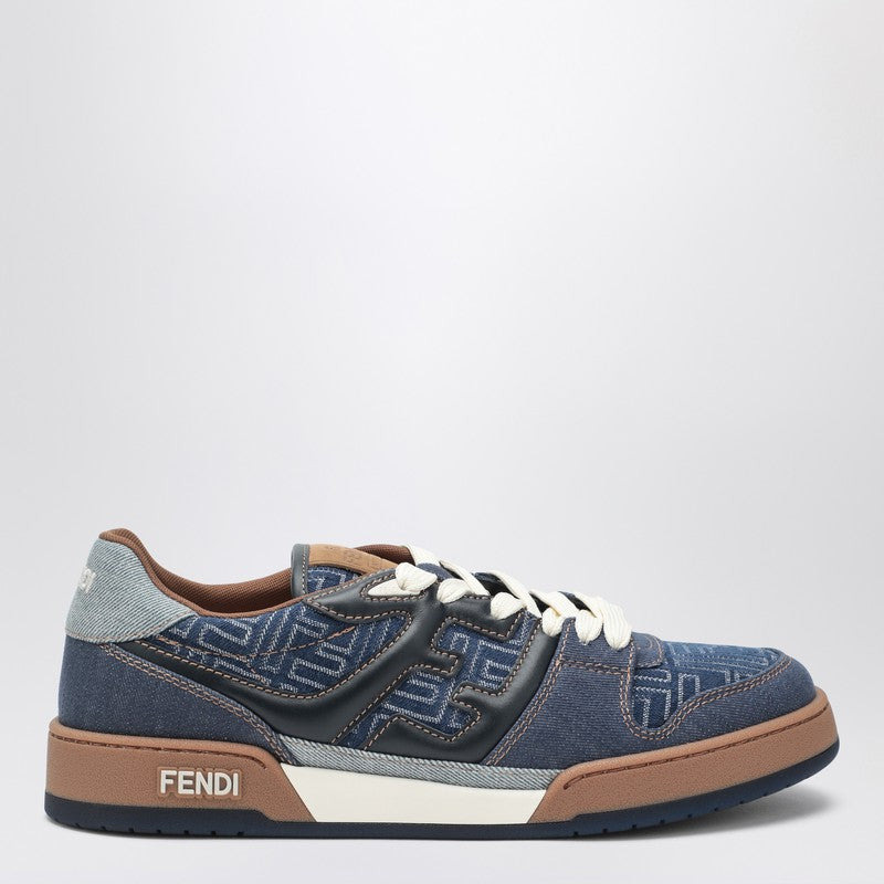Fendi Fendi Match Jacquard Ff Sneaker Blue Men - 1