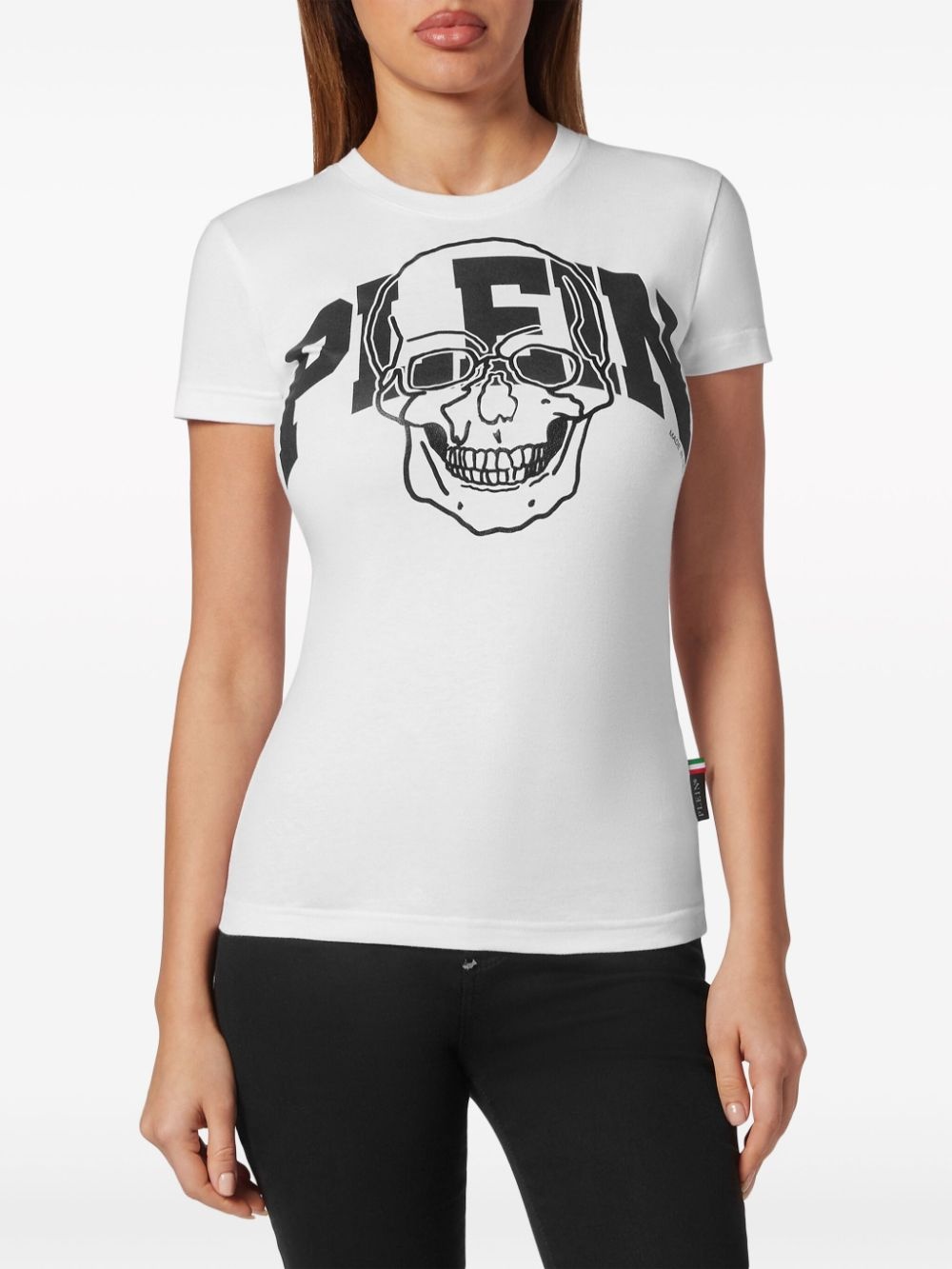 skull-print cotton T-shirt - 2