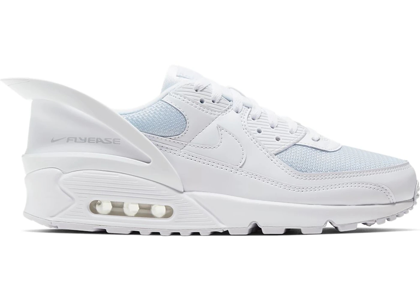 Nike Air Max 90 Flyease Triple White - 1