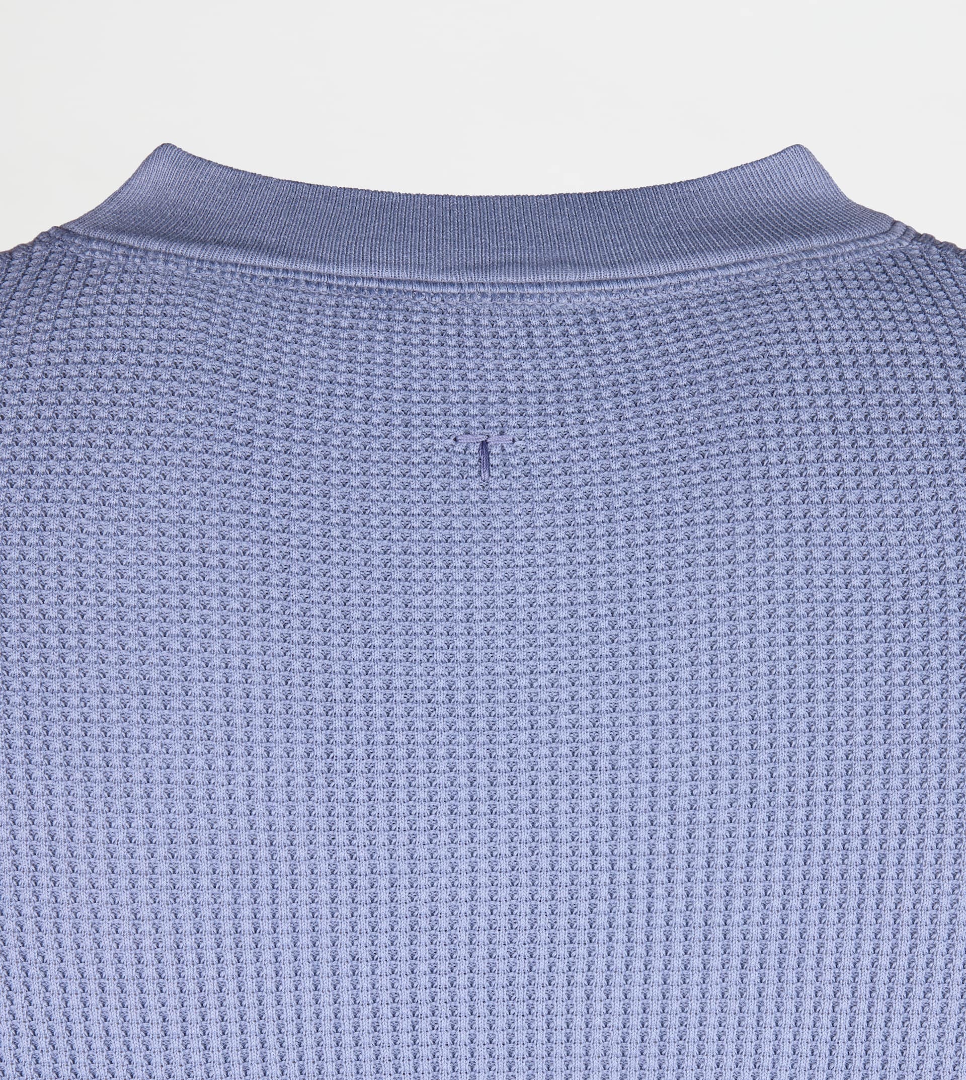 T-SHIRT IN COTTON KNIT - LIGHT BLUE - 3