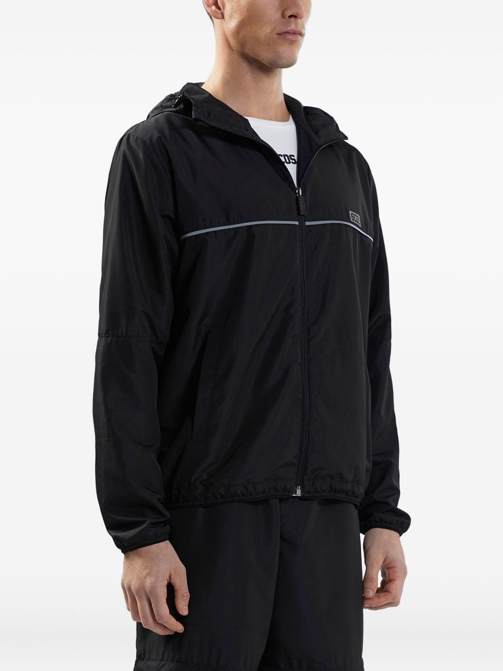 logo-appliqué windbreaker jacket - 4