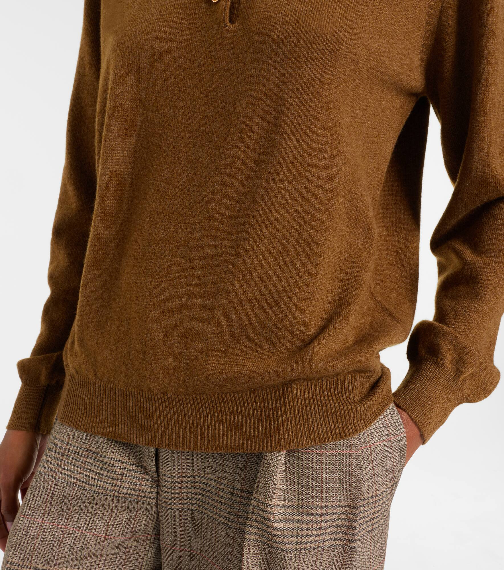 Highland wool and cashmere polo shirt - 5