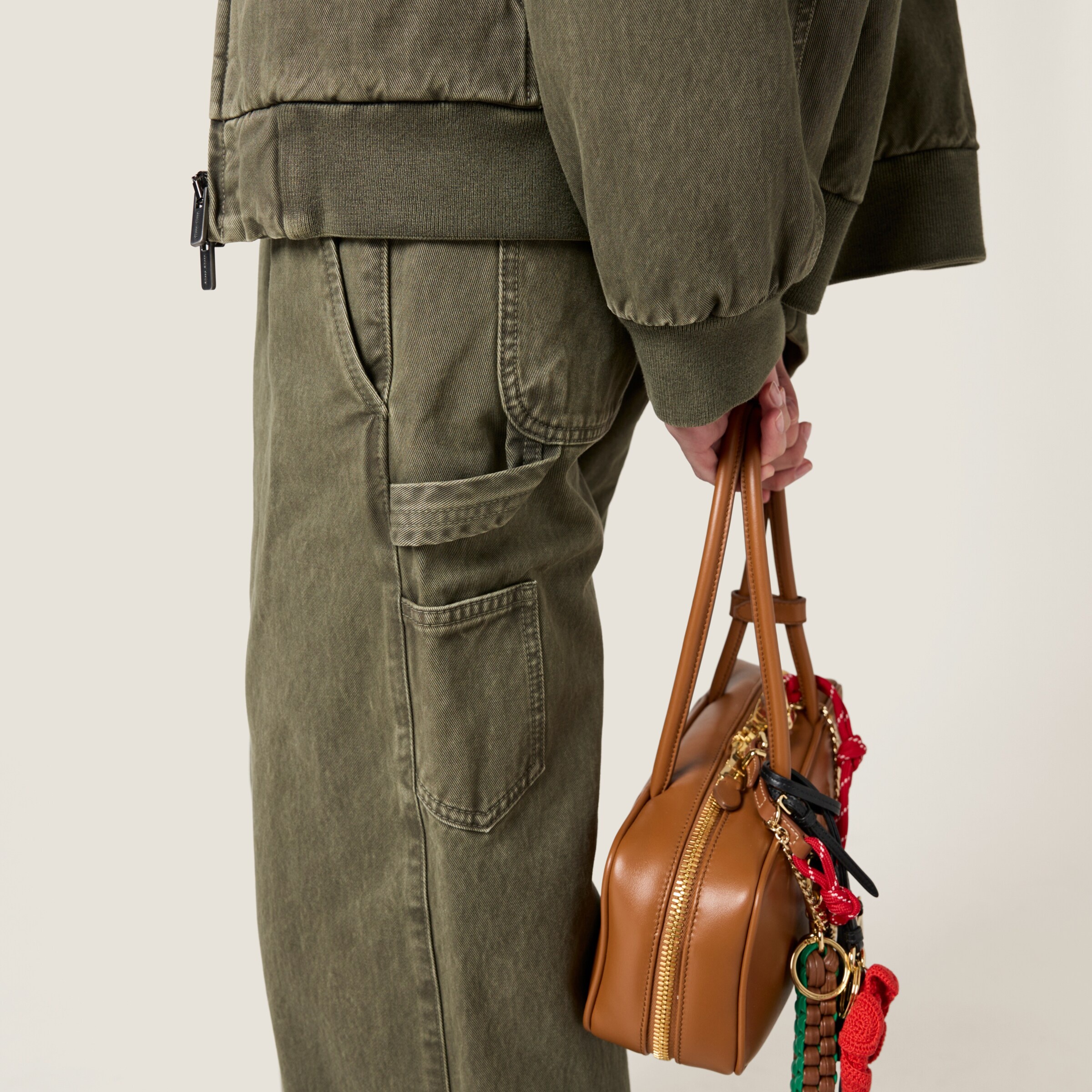 Garment-dyed gabardine overalls - 5