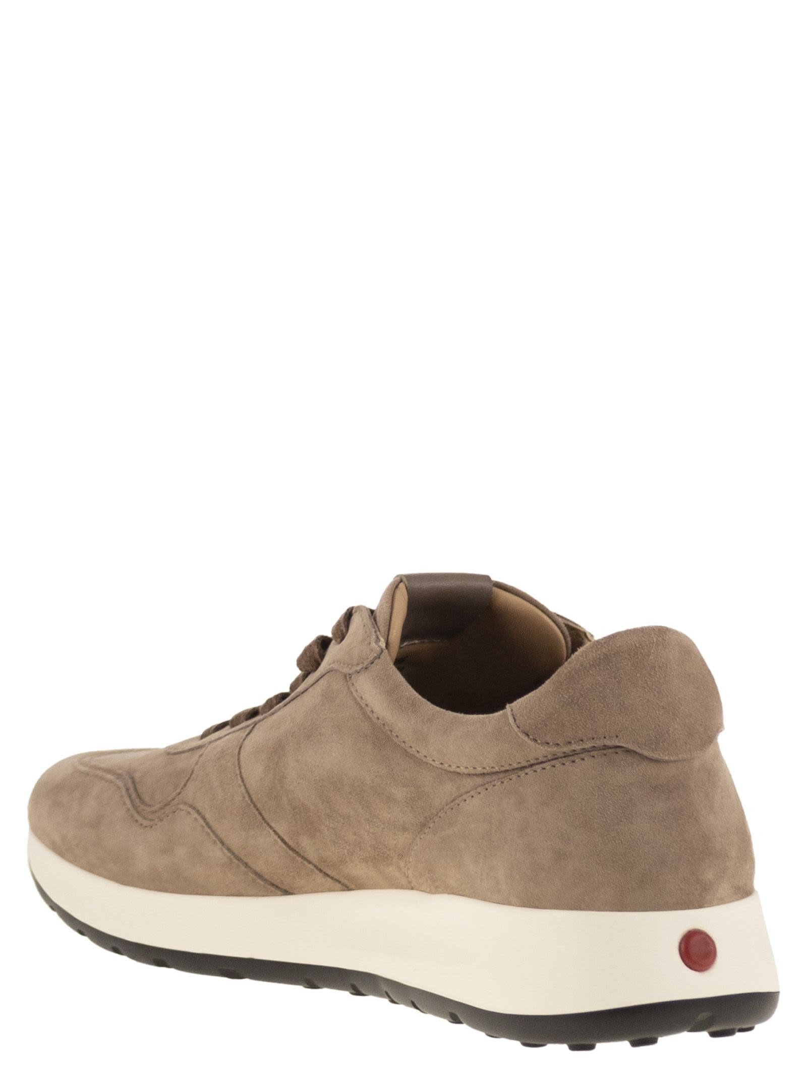 Tod's Men Red Dot Suede Sneakers By Pashmy - 3