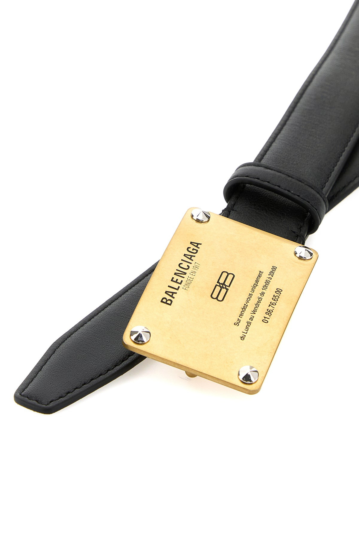 Black leather Lola belt - 4