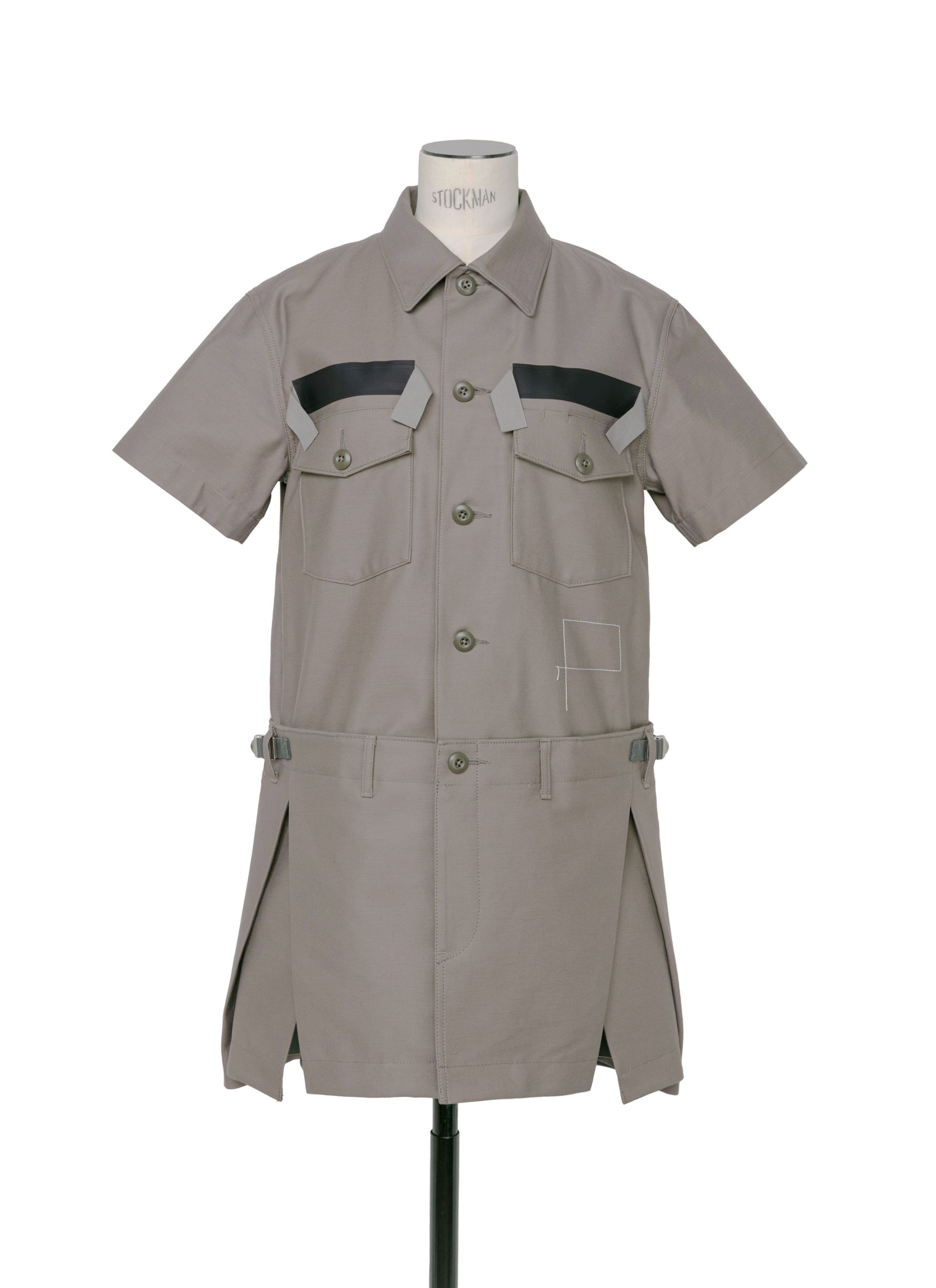 sacai WTAPS Cotton Back Satin Dress | REVERSIBLE