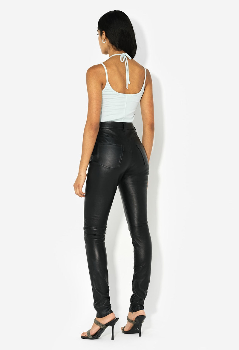 LEATHER RYDER HI RISE SKINNY 9