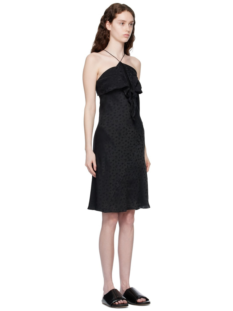 Kiko Kostadinov cheetah-print halterneck midi dress outlook
