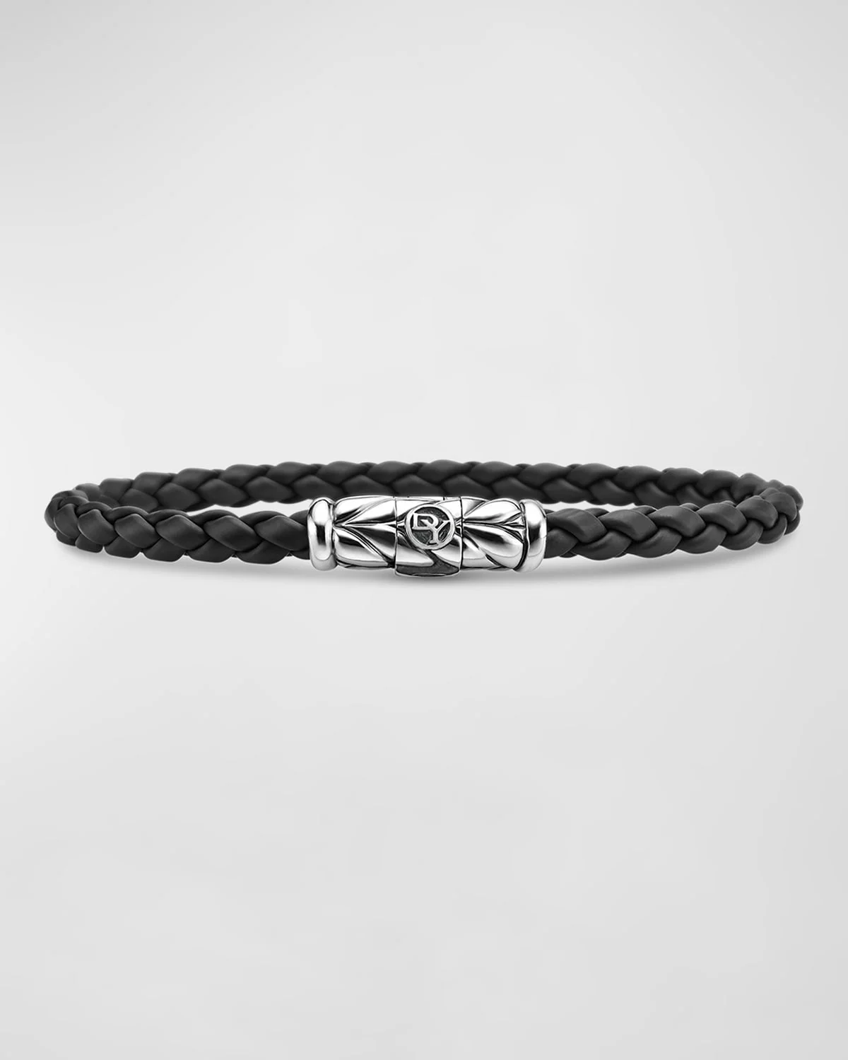 Men's Chevron Woven Rubber Bracelet, 6mm - 1