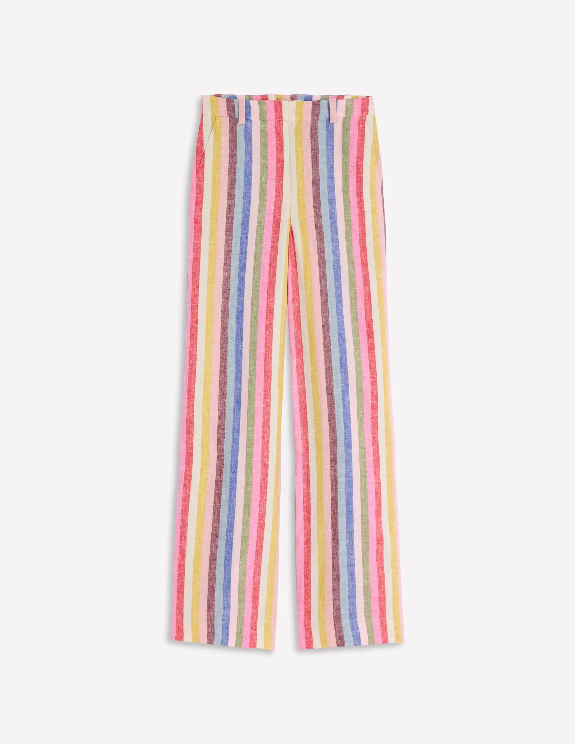 Belgravia Linen Pants-Multi Stripe - 1