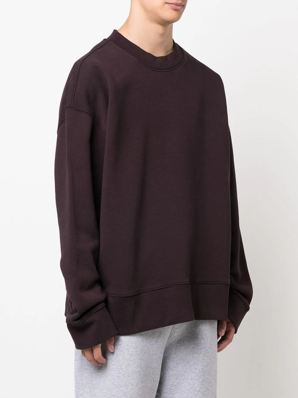 crew neck cotton sweatshirt - 3