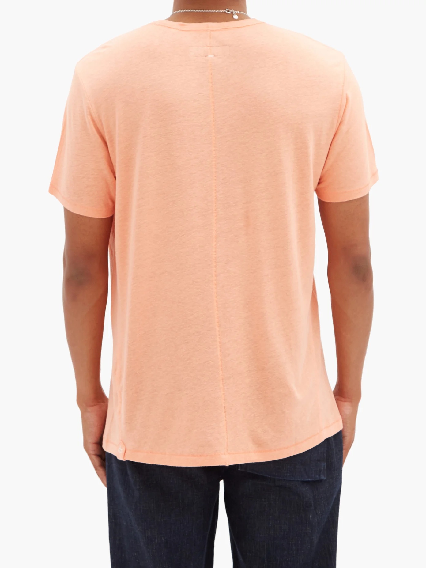 Air linen-blend jersey T-shirt - 5