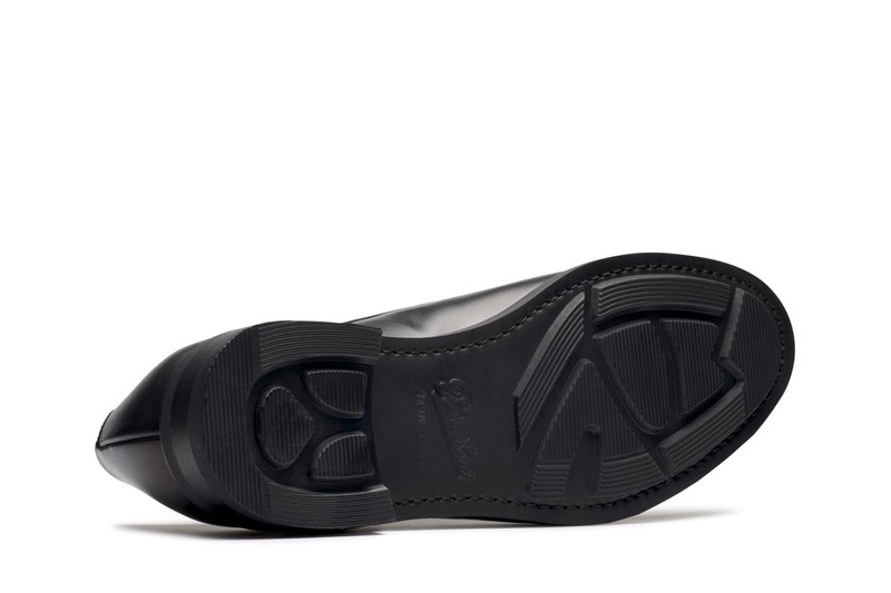Schubert Black Silk - Leather And Rubber Sole 5