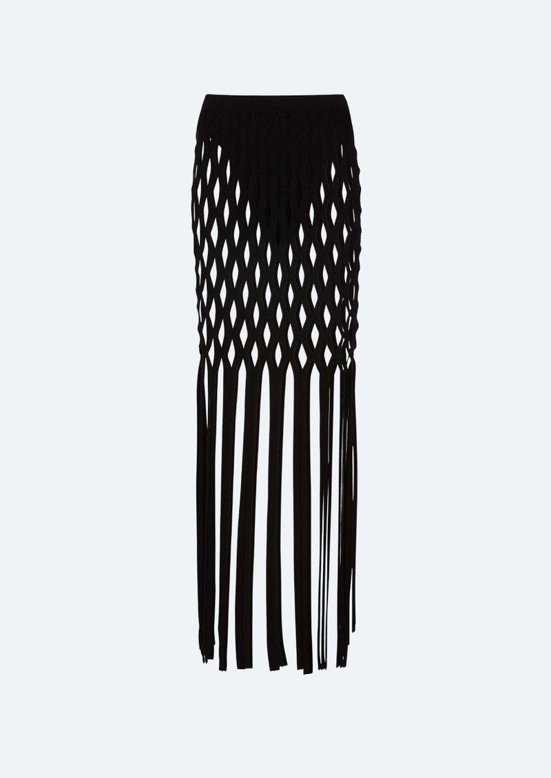 Matte Viscose Fishnet Skirt And Brief 1