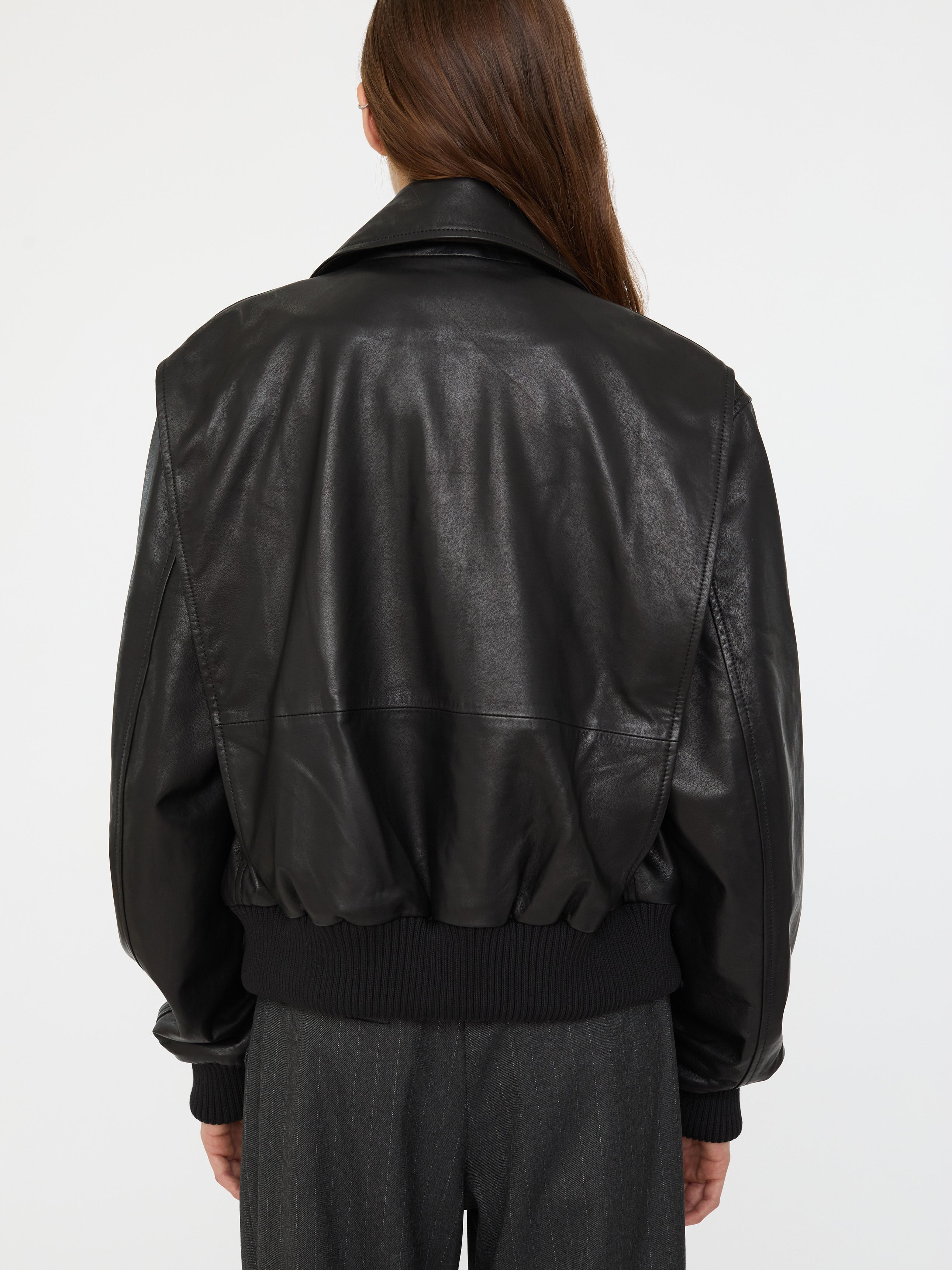 Leather Flight Bomber - 6