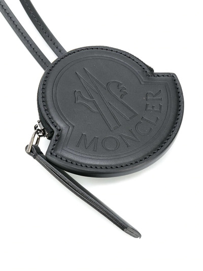 Moncler logo embossed coin purse outlook