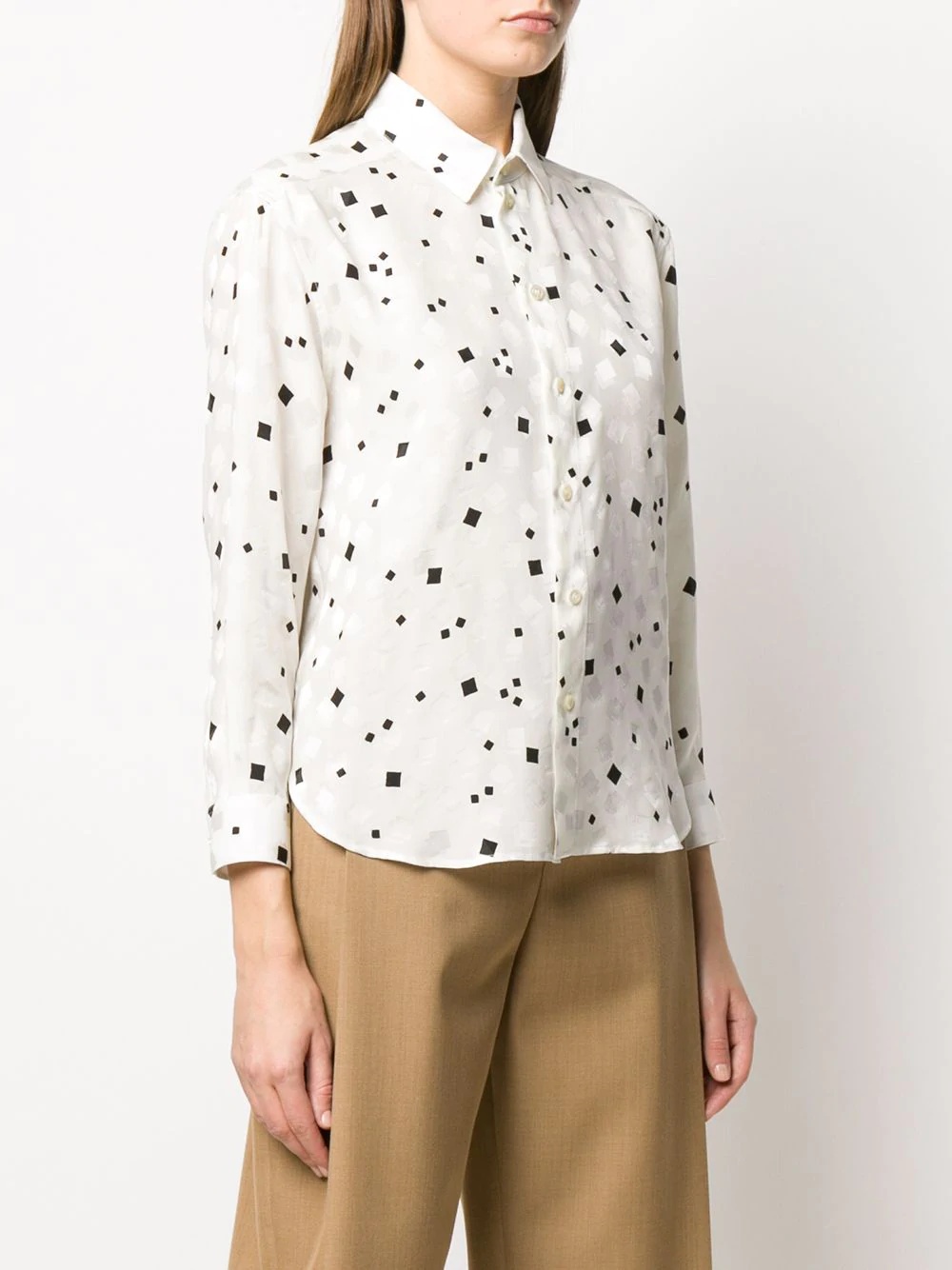 abstract print shirt - 3