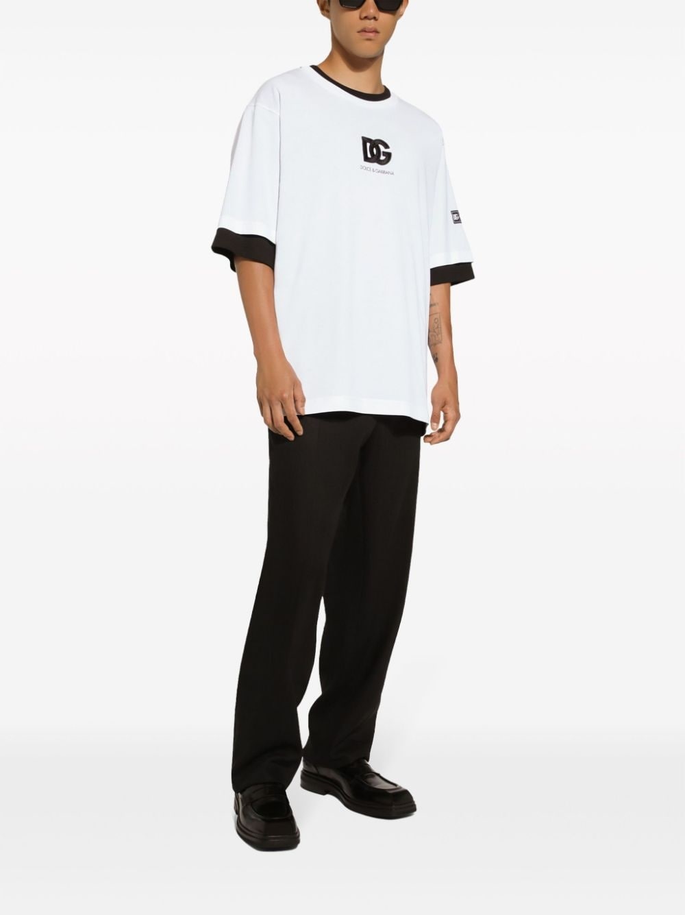 logo-appliqué cotton T-shirt - 2