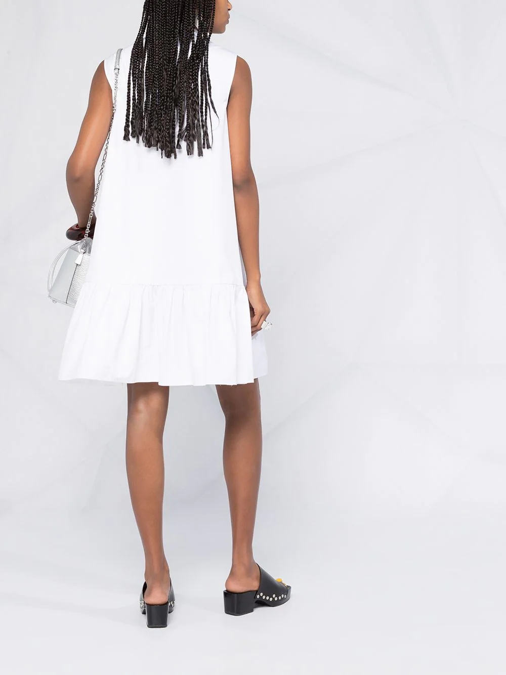 ruffled yoke dress - 4