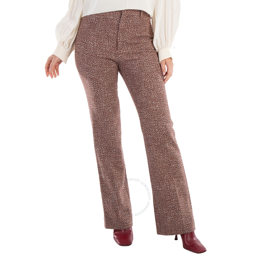 Chloe Ladies Multicolor Boucle Flared Trousers - 3