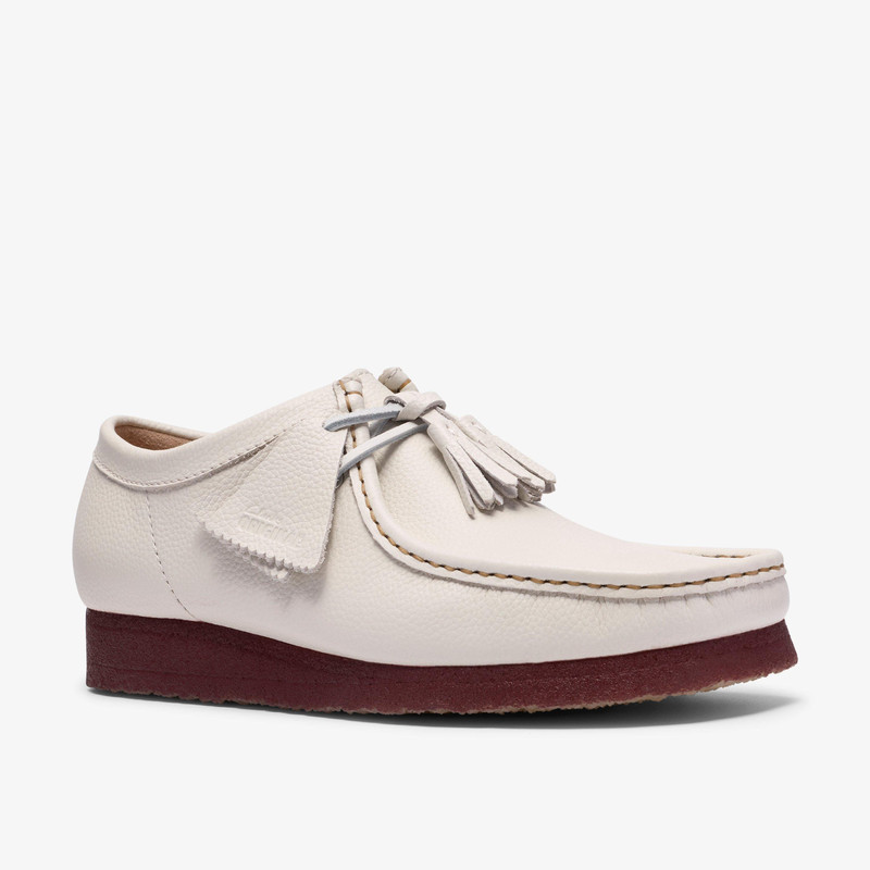 Wallabee White Leather 7