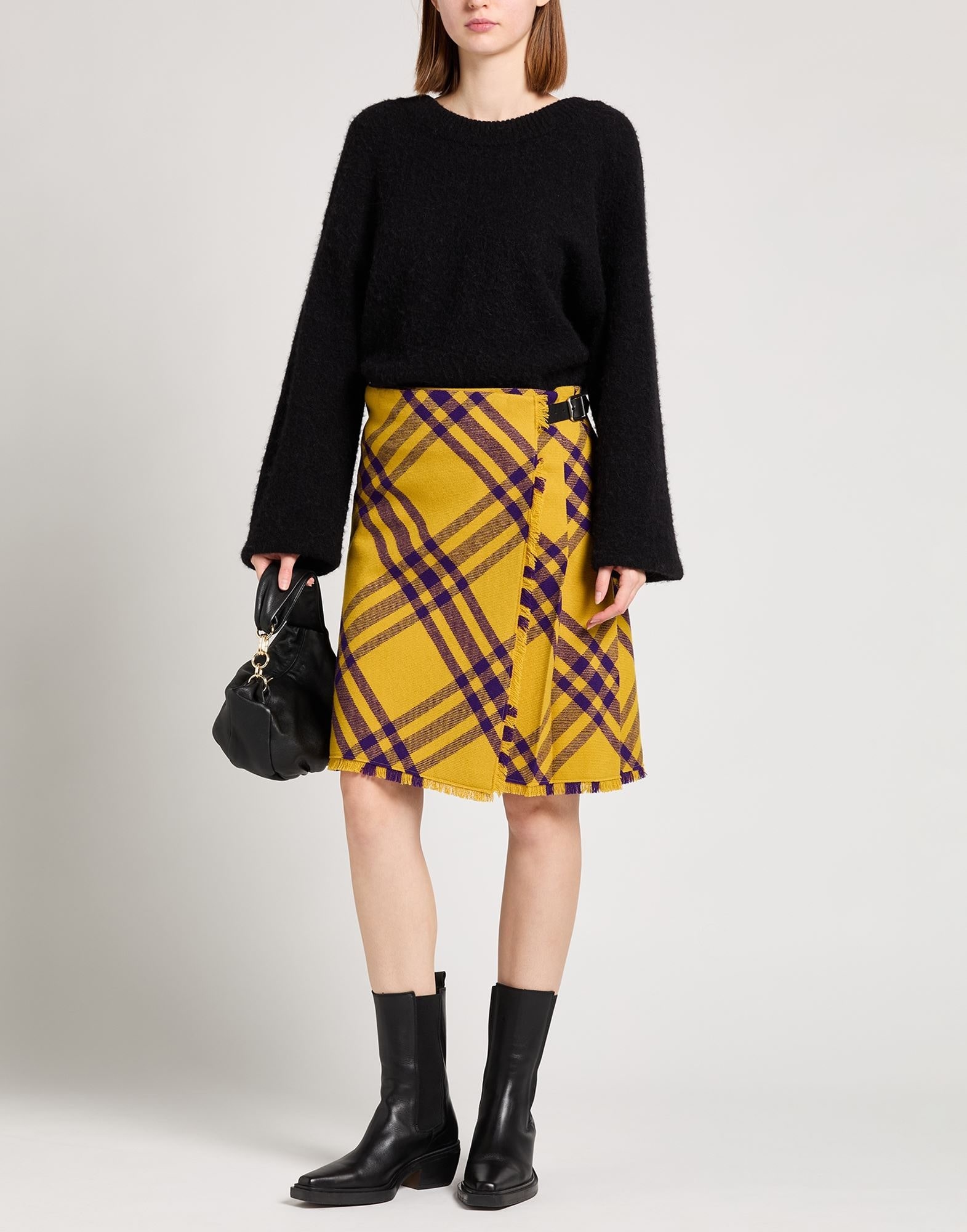 Yellow Women's Mini Skirt - 3