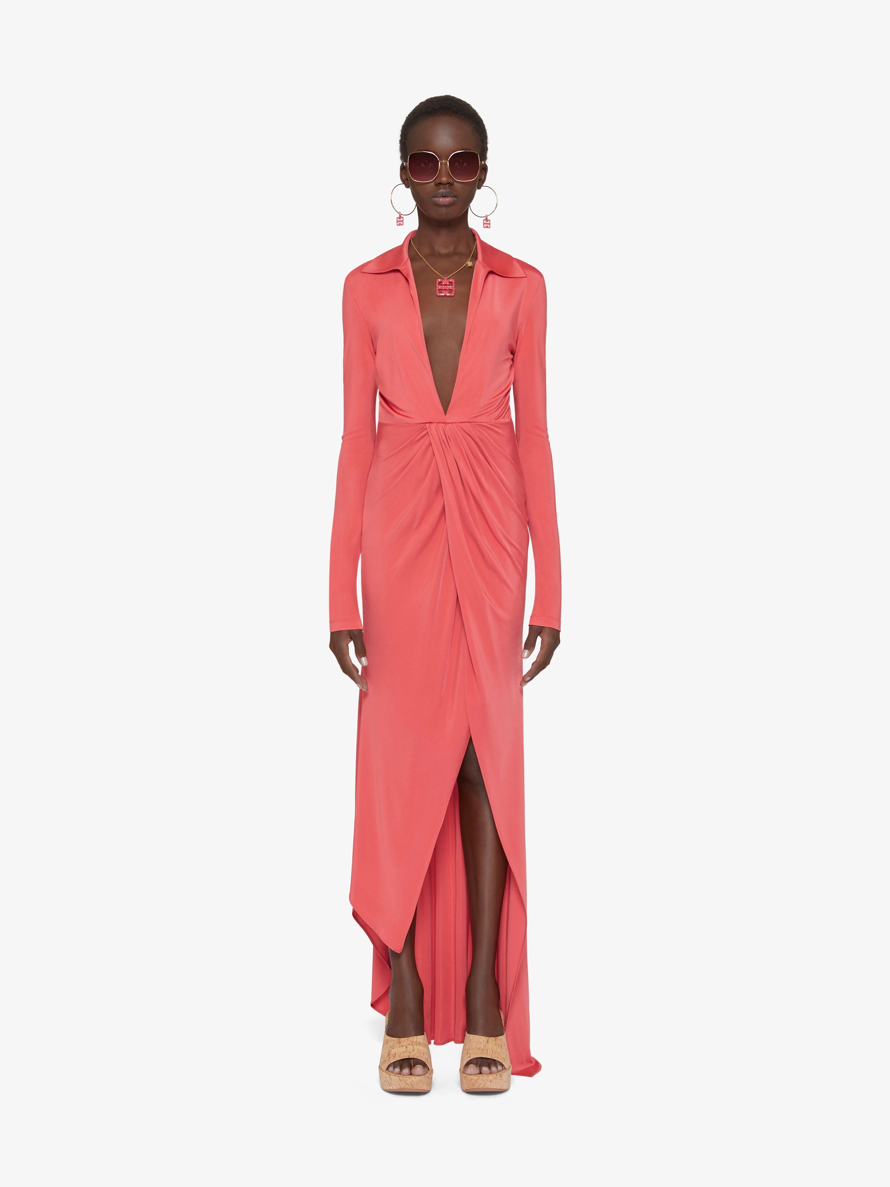 DRAPED DRESS IN JERSEY - 2