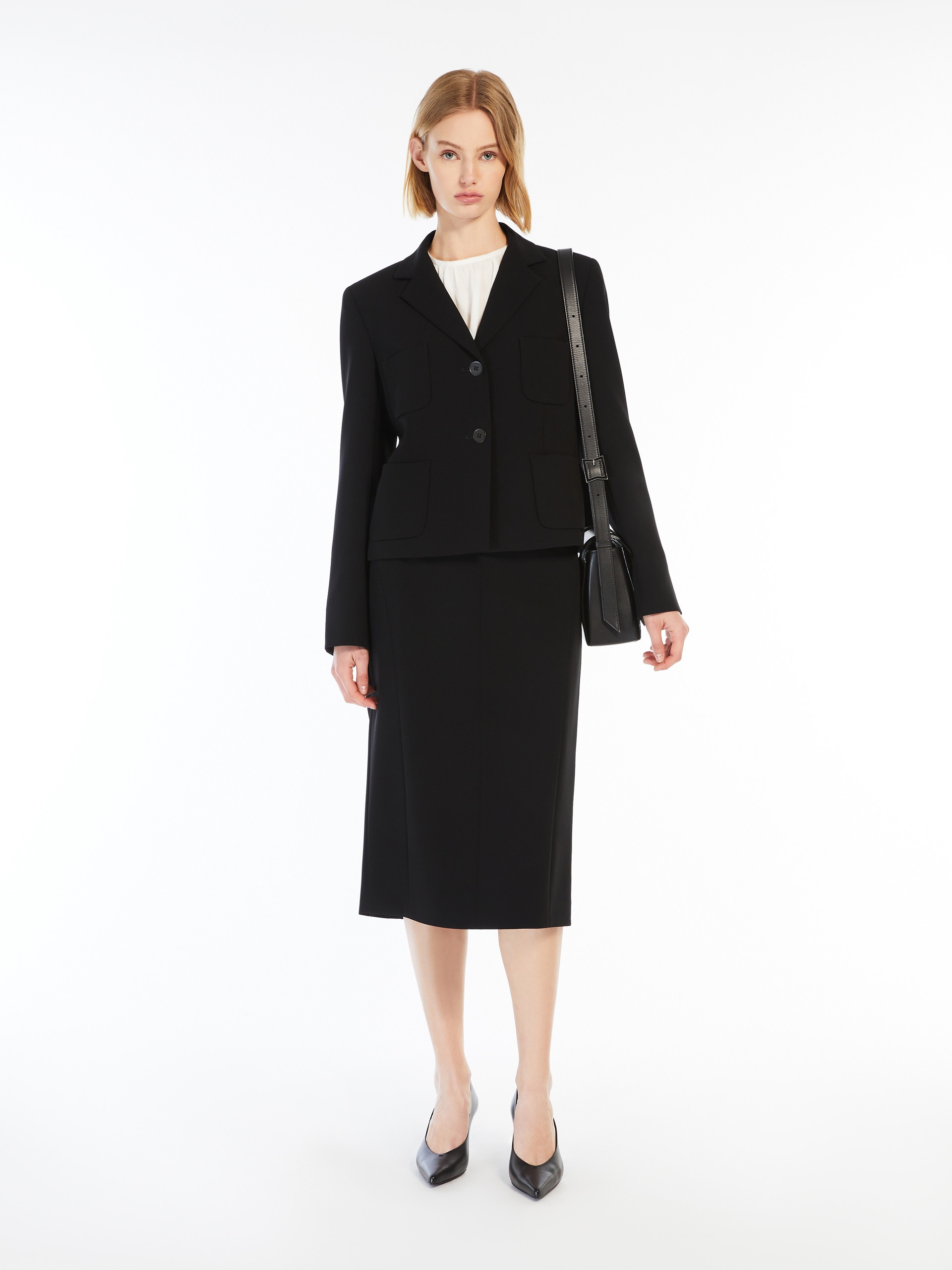 CLAUDIA Cady pencil skirt - 2