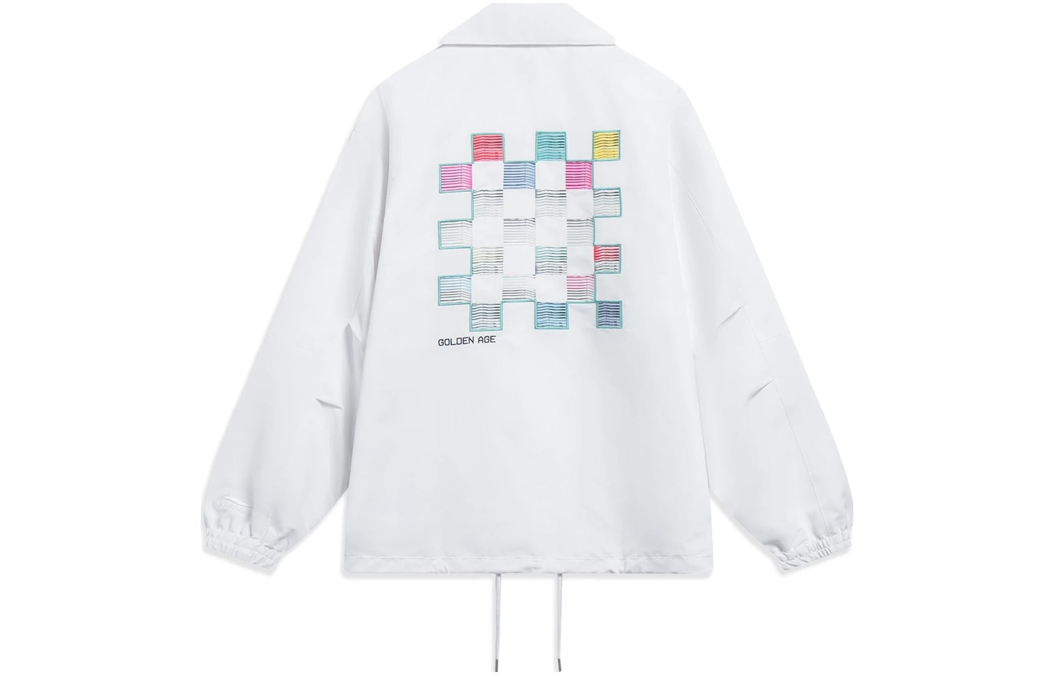 Li-Ning Skateboarding Graphic Loose Fit Jacket 'White' AFDT129-2 - 2