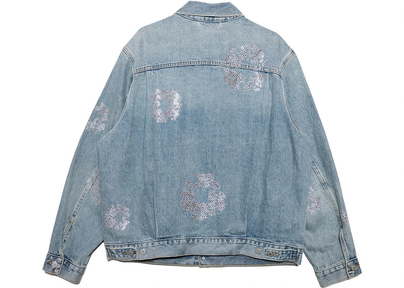 DENIM TEARS Denim Tears Bust Down Tears Type 2 Jacket Light Wash outlook
