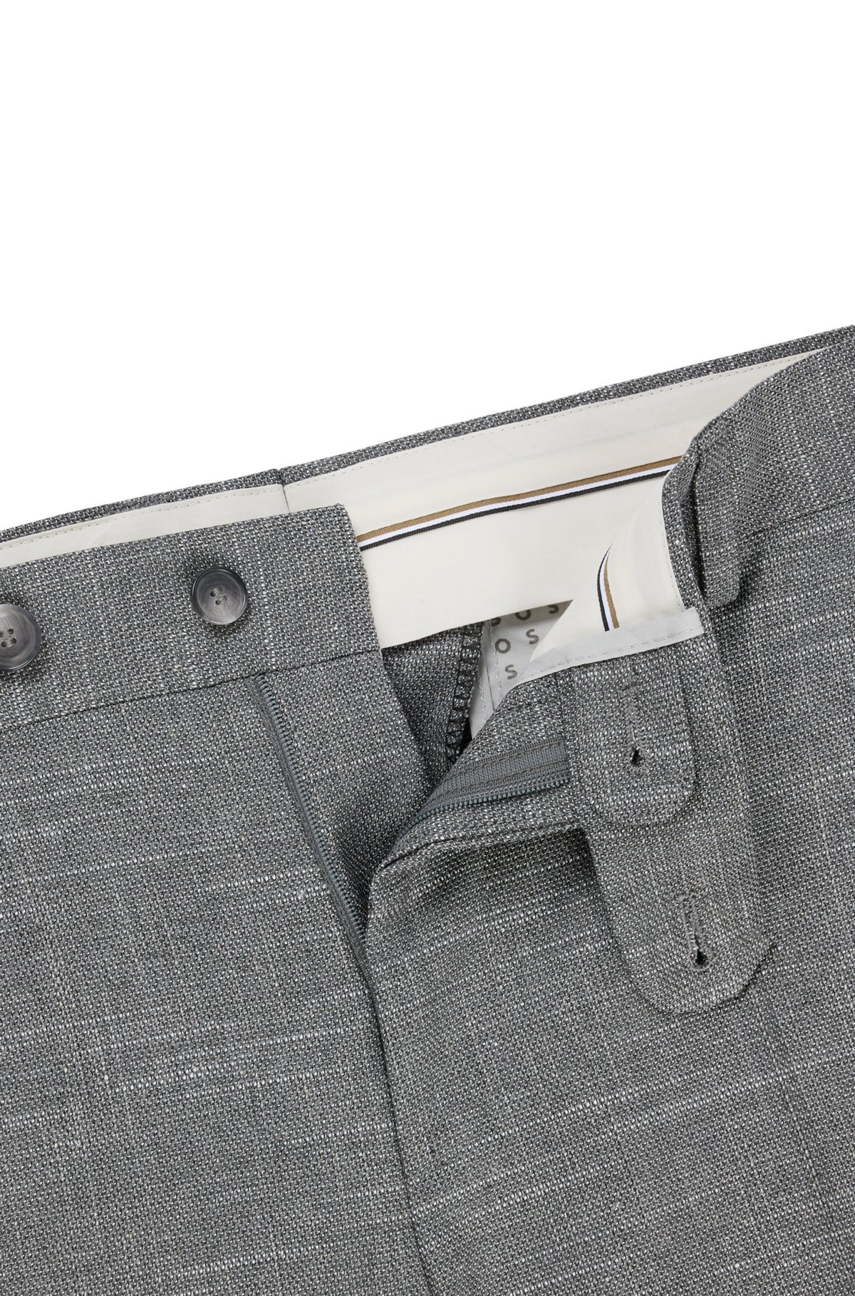 SLIM-FIT TROUSERS IN PATTERNED WOOL - 6