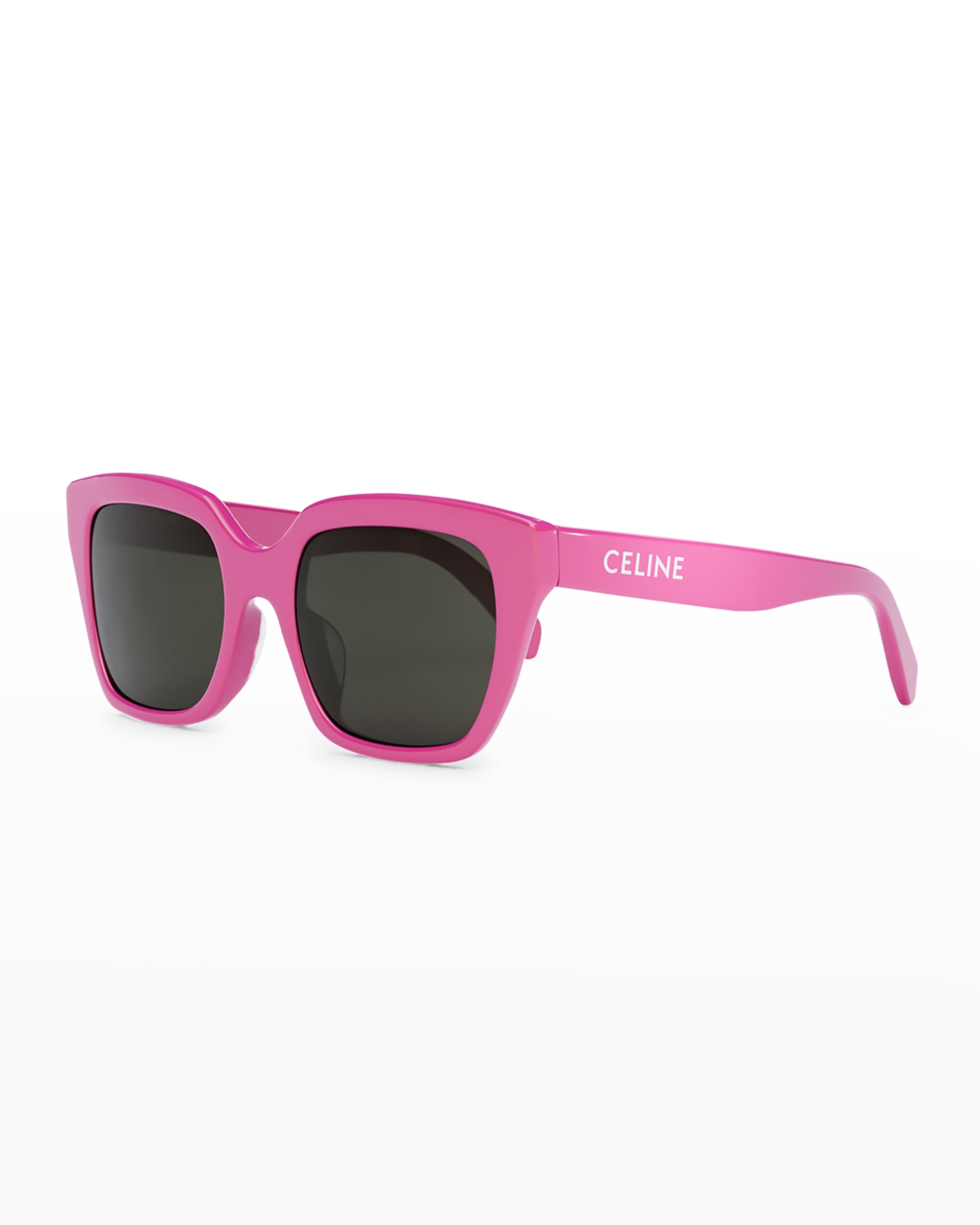 CELINE Logo Square Acetate Sunglasses