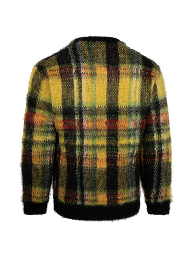 Supreme brushed plaid sweatshirt outlook