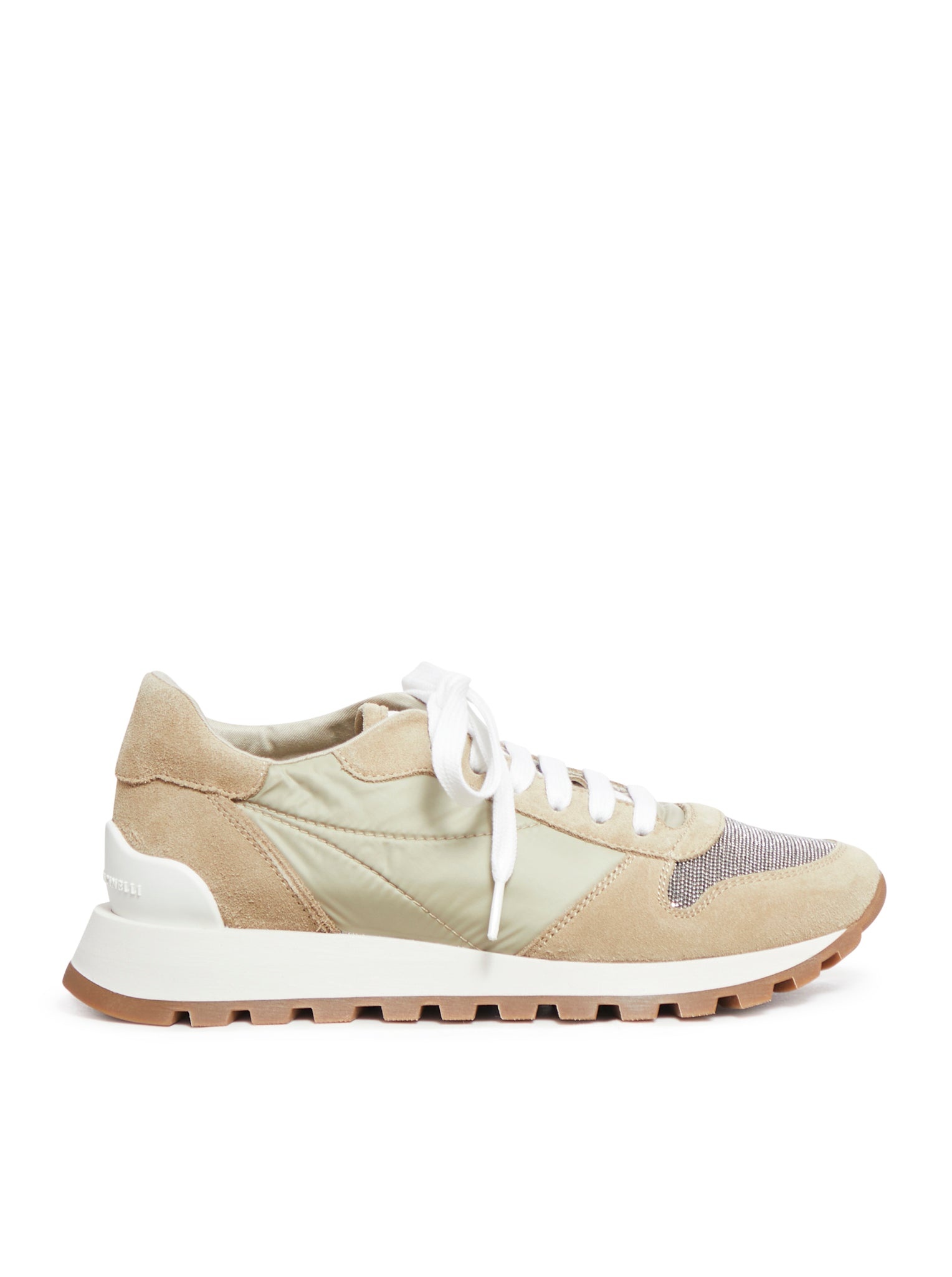 SUEDE AND TECHNO FABRIC RUNNERS WITH "PRECIOUS TOE" - 1