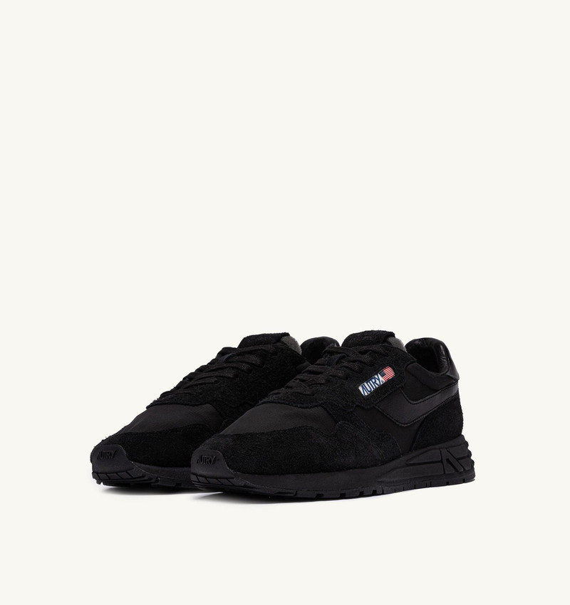 AUTRY REELWIND LOW SNEAKERS IN BLACK NYLON AND SUEDE outlook