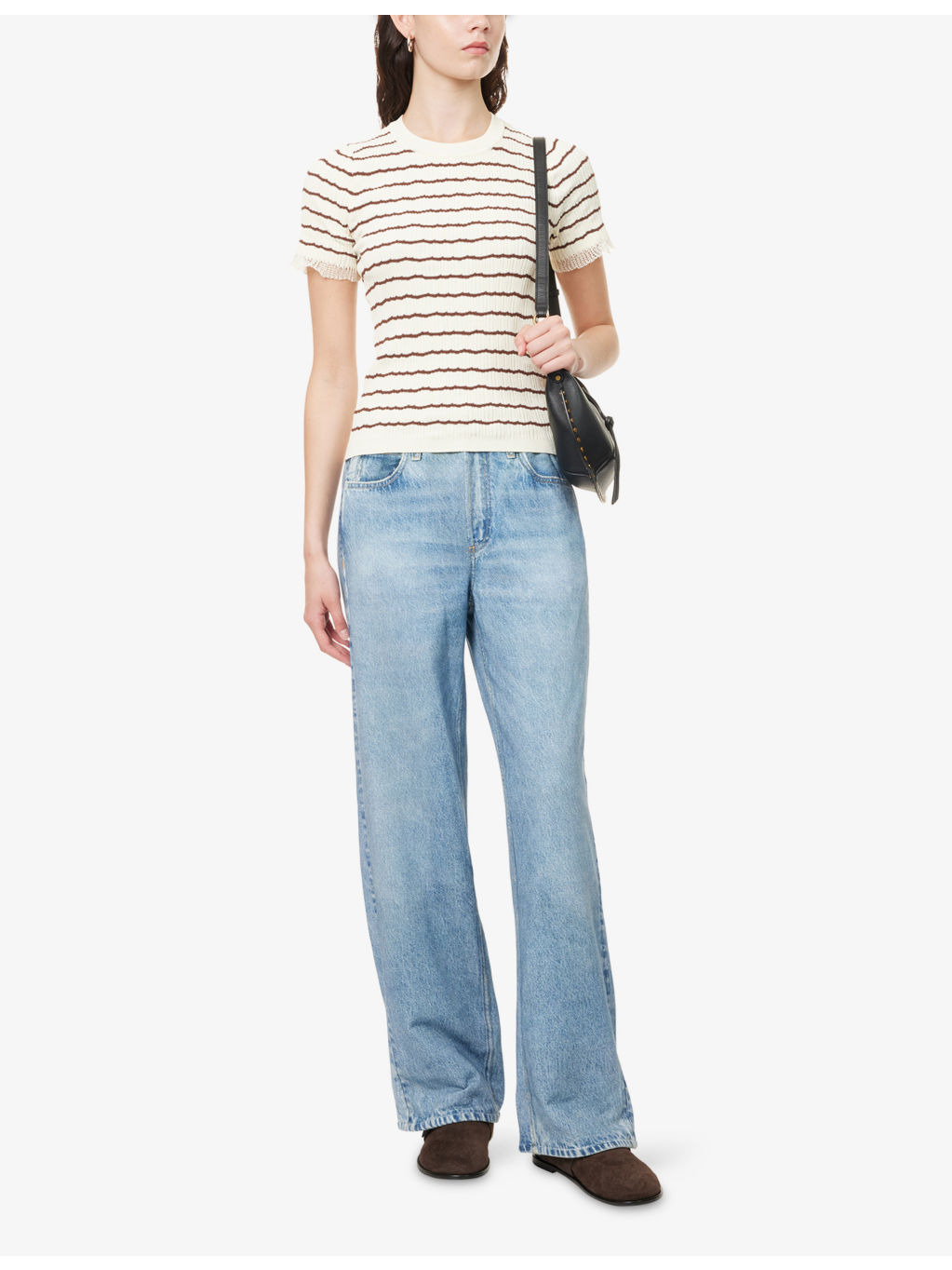 Chiara Striped Cotton-Blend Ribbed Knit Top - 2