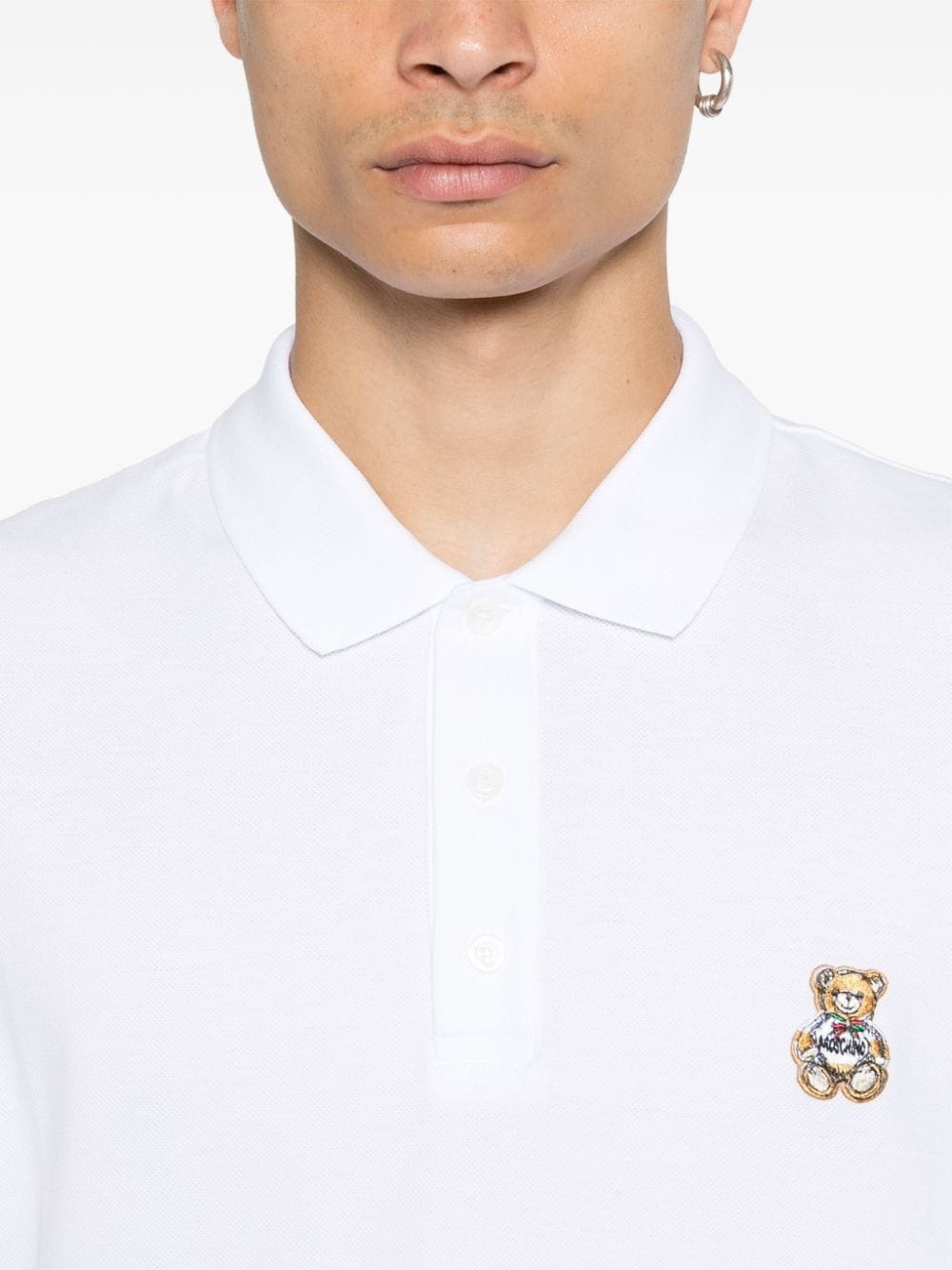 Teddy Bear-patch polo shirt - 5