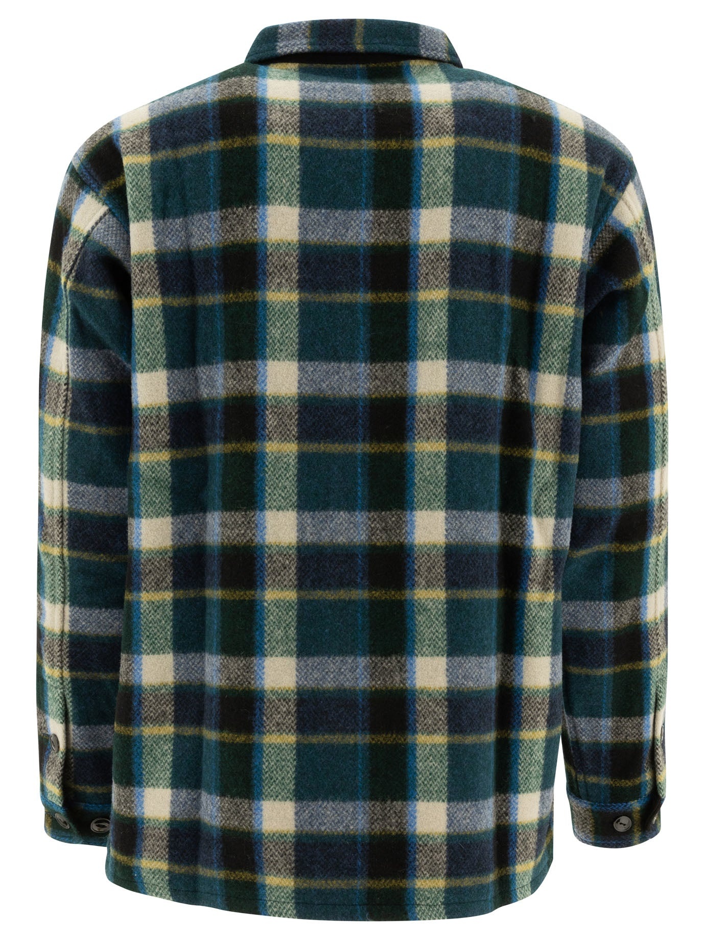 South2 West8 "smokey" Melton Wool Shirt - 2