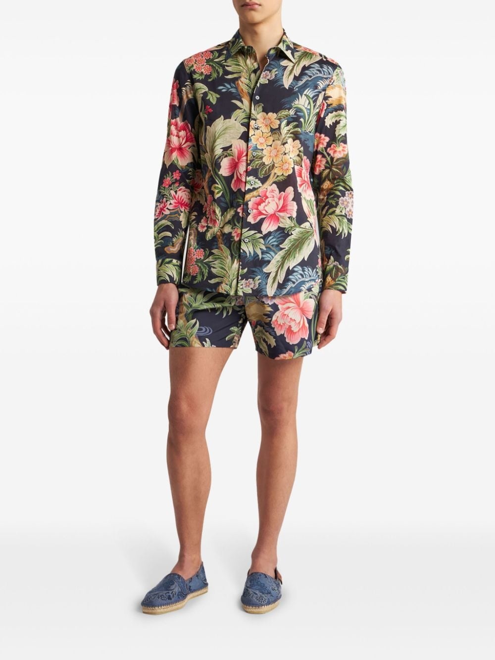 floral-print swim shorts - 2