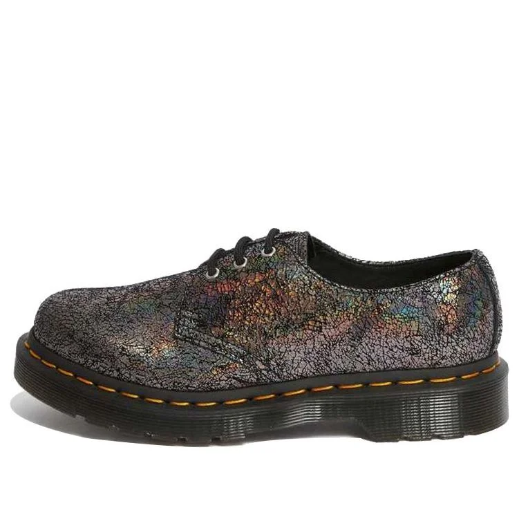 (WMNS) Dr. Martens 1461 Metallic JK 'Gunmetal Iridescent Crackle' 25730029 - 1
