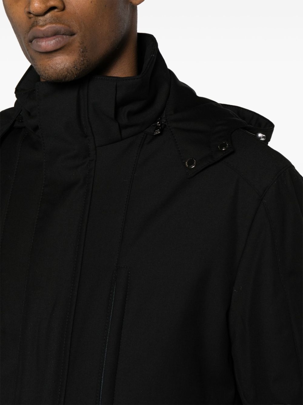 high-neck padded coat - 5